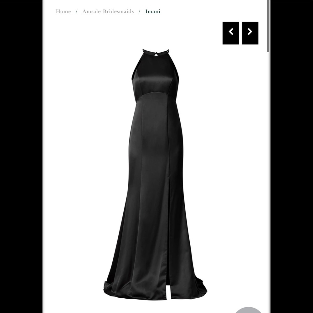 Amsale Imani style dress in black